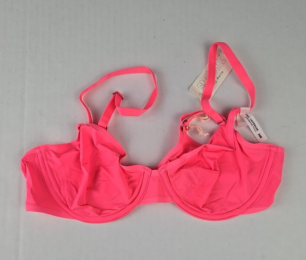 Aerie Smoothez Full Coverage Mesh Unlined Bra Pink 34B